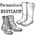 permaculture bootcamp sketch of boots