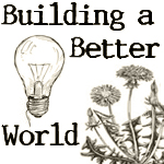 Building a Better World book,sketch of dandelion and lightbulb