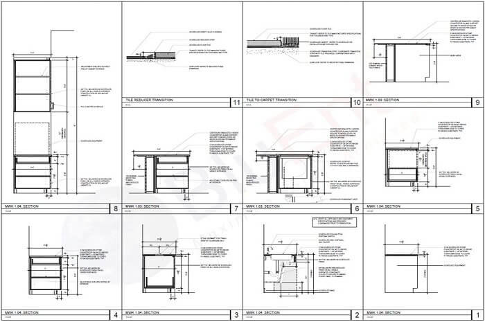 Plan for millwork